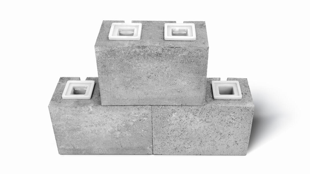 HDPE insert connector mortar glue water